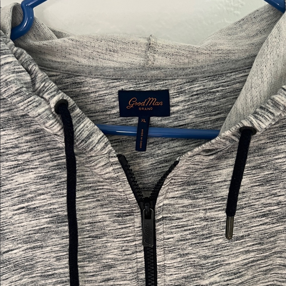 Good Man Brand Heathered Zip-Up Sweater